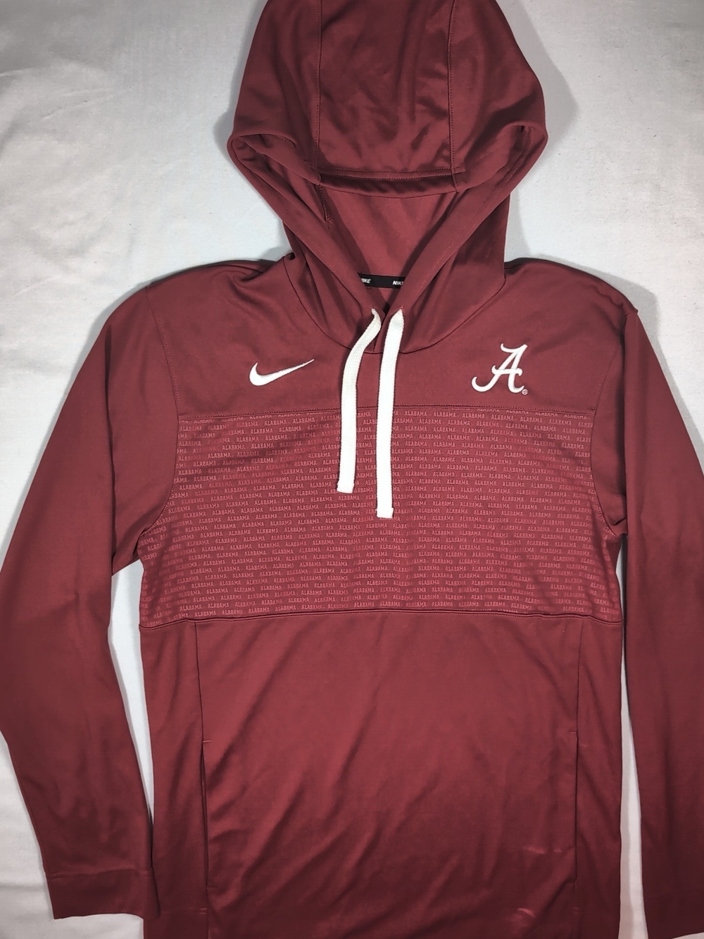 Nike Alabama Crimson Red Hoodie with NoWhite Accents